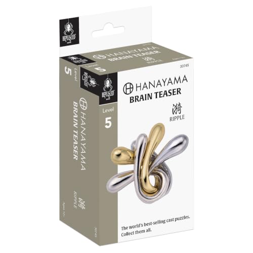 Hanayama Ripple Cast Metal Brain Teaser Puzzle, Level 5, Ages 12+