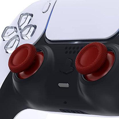 eXtremeRate Carmine Red Replacement Thumbsticks for PS5 Controller, Custom Analog Stick Joystick for PS4 Controller Universal - color: Carmine Red