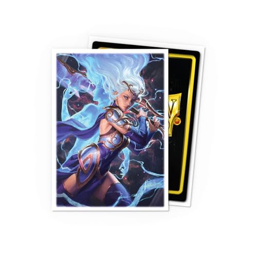 Dragon Shield | Flesh & Blood Art Sleeves | 100 CT - Smooth & Tough Premium TCG Sleeves | Compatible with Pokemon, One Piece & Magic the Gathering | Voltbound Duality - color: Voltbound Duality