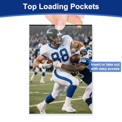 400 Pcs Soft Trading Card Sleeves, Top Loading Penny Card Sleeves for Standard Cards 2.5" X 3.5"，Ultra-Clear Card Protector for Game Cards, Baseball,Sports Cards,Mini Photos