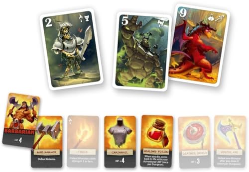 IELLO: Welcome to The Dungeon, Push-Your-Luck Elements, Disappearing Equipment, Strategy Board Game, 30 Minute Game Play, 2 to 4 Players, Ages 10 and Up - style: Original