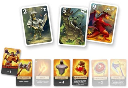 IELLO: Welcome to The Dungeon, Push-Your-Luck Elements, Disappearing Equipment, Strategy Board Game, 30 Minute Game Play, 2 to 4 Players, Ages 10 and Up - style: Original