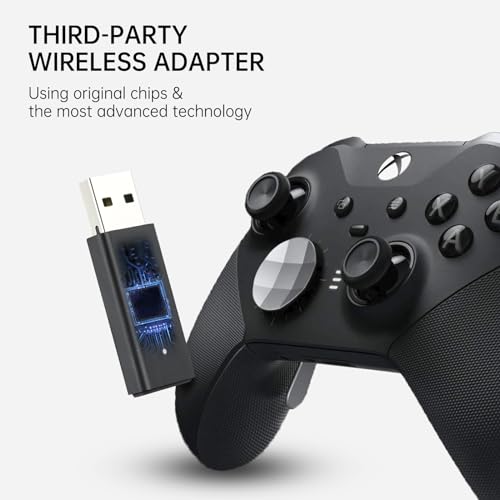 ELUTENG Xbox Adapter for PC Xbox Wireless Adapters Bluetooth 5.0 Xbox Controller Wireless Adapter Dongle, Elite|Elite Series 2, Xbox Series X|S Controller