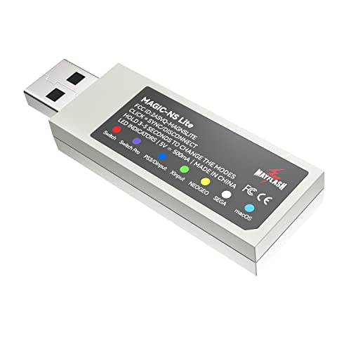 MAYFLASH Magic-NS Lite Wireless Bluetooth USB Adapter for Switch, Switch 2, Windows, macOS, Raspberry Pi, Compatible with Xbox Series X & S, PS5 Controller and More - size: MAGIC NS Lite