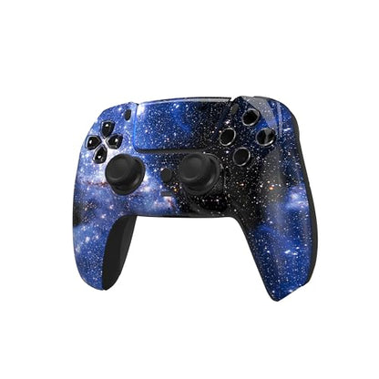 Custom Wireless Controller for PS5 - Hand Airbrushed & Multiple Designs Available (Blue Universe) - color: Blue Universe