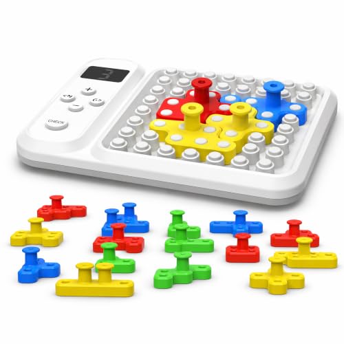 Super Blocks STEM IQ Games Pattern Color Matching & Slide Puzzles | 1030+ Color Matching Puzzles, 460+ Slide Puzzles, Brain Teasers & Logic Solving, For Kids & Teens