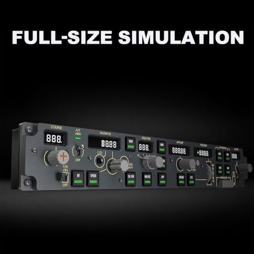 Full Size Flight Controller Panel Mcp Real Aircraft Operation General Aviation Simulator Flights Computer Plug And Play Usb Compatible With Pc Game Simulators For Flight Sim Enthusiasts
