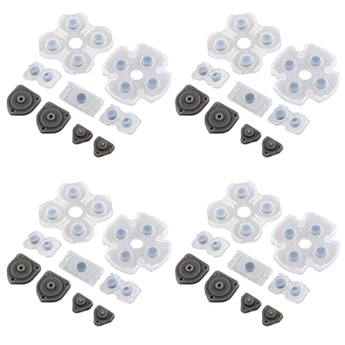 4 Set Silicone Conductive Rubber Pad Keypads for PS4 Buttons Part
