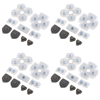 4 Set Silicone Conductive Rubber Pad Keypads for PS4 Buttons Part