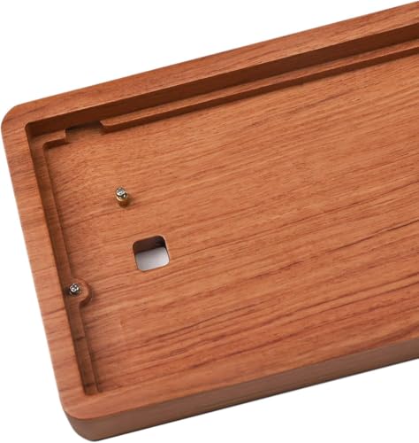 GH60 Solid Wooden Case Wrist Rest for 60% Mini Mechanical Gaming Keyboard Compatible Poker2 Pok3r Faceu 60 (Yellow Rosewood) - color: Yellow Rosewood