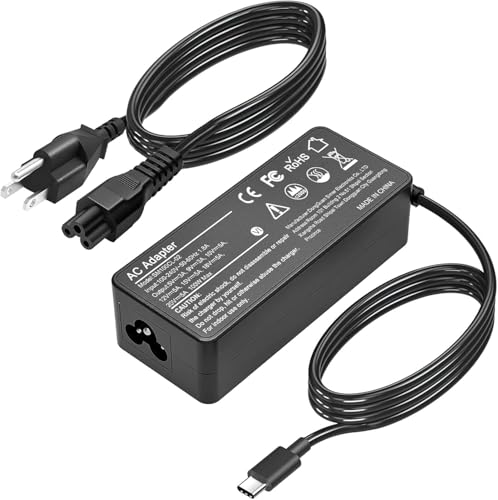 100W Universal USB-C Power Adapter Fast Charger, Compatible with Mac Book Pro/Air 16, 15, 14, 13 Inch,Mac Book Air 13 Inch 2026 2025 2024, Lenovo, Acer, Dell, Asus - color: Black