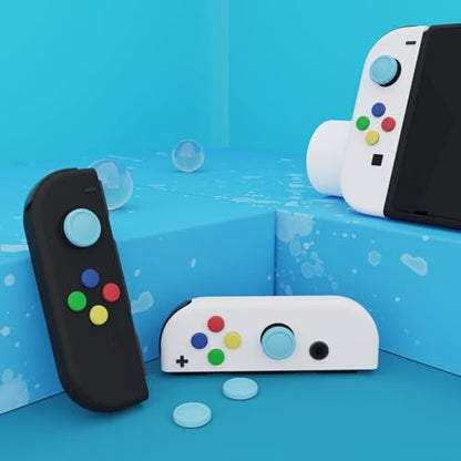 eXtremeRate PlayVital Switch Joystick Caps, Switch Lite Thumbstick Caps, Silicone Analog Cover for OLED Joycon Thumb Grips - Heaven Blue - color: Heaven Blue