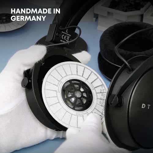 beyerdynamic DT 1770 PRO MKII Wired Over-Ear Headphones, 30 Ohm, Closed-Back Professional Recording Studio Monitor. 2 Detachable Cables, Velour & Leatherette Ear Pads, Handmade in Germany. Black
