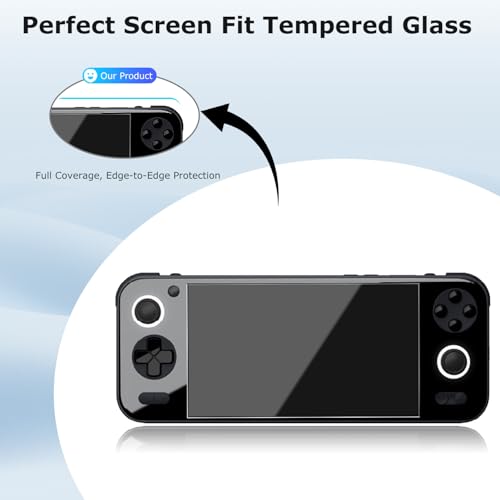【3Pack】 for AYANEO Pocket S Retro Handheld Game Console Screen Protector – 9H Tempered Glass, Anti-Scratch, HD Clarity, Touch Sensitive, Easy Installation, Anti-Fingerprint, Bubble-Free