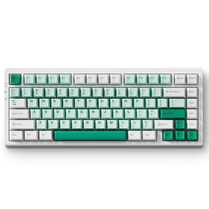 MCHOSE G75 PRO 75% Wireless Mechanical Keyboard, TKL Keyboards Tri-Mode BT5.0/2.4GHz/USB-C, Hot Swap Custom Creamy Keyboards Linear Switch, Double Shot PBT Keycaps RGB LED Backlit, White&Green - color: Green