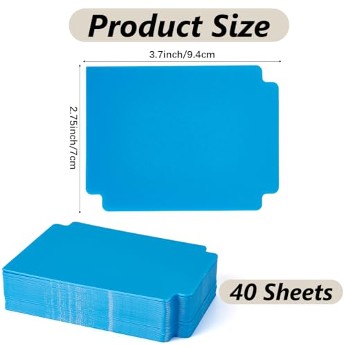 CRASPIRE Trading Card Dividers Blue Card Separator Card Sorting Tray Plastic Card Dividers Board Game Card Separator Card Deck Box Dividers for Game Organizer Storage 40sheets 2.75 x 3.7 Inch - style: 40Pcs Blue