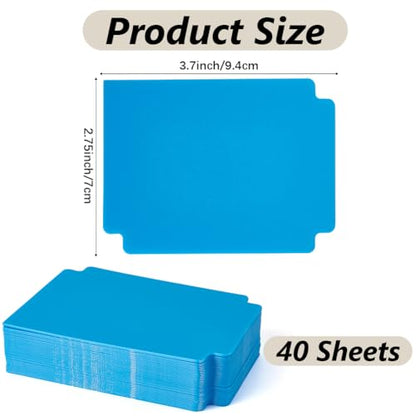 CRASPIRE Trading Card Dividers Blue Card Separator Card Sorting Tray Plastic Card Dividers Board Game Card Separator Card Deck Box Dividers for Game Organizer Storage 40sheets 2.75 x 3.7 Inch - style: 40Pcs Blue