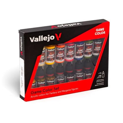 Vallejo - 게임 컬러 소개 세트 | 판타지 및 워게임 피규어용 스타터 세트 | 16병 x 18ml(0.60액량 온스) - style: 오리지널 포장