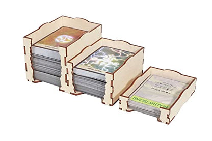 The Broken Token Game Organizer Compatible with Spirit Island - Wooden Game Organizing Box with Multiple Trays