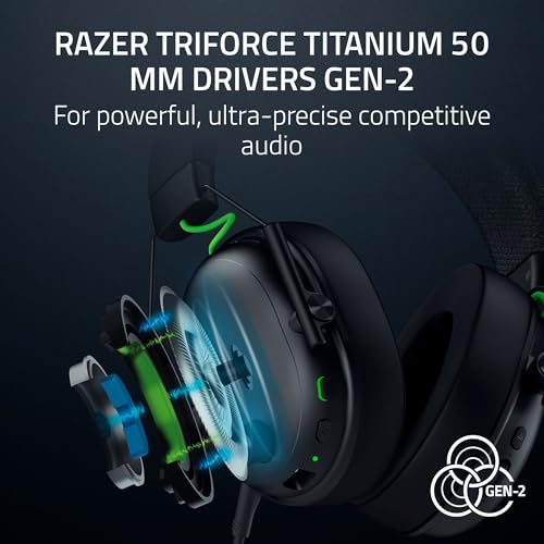Razer BlackShark V3 Wireless Xbox Gaming Headset, 50mm Drivers, Black | Super Wideband Mic, 2.4 GHz, Bluetooth, USB, Works with PC, Mac, PS5, Nintendo Switch, Smartphone, 70 Hr Battery - color: Black, style: Xbox