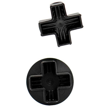 Deal4GO 2-Pack Metal D-Pads set w/Standard Dpad and Faceted D Pad Replacement (Cross + Concave) for Xbox Elite 2 Controller Directional Arrow Button