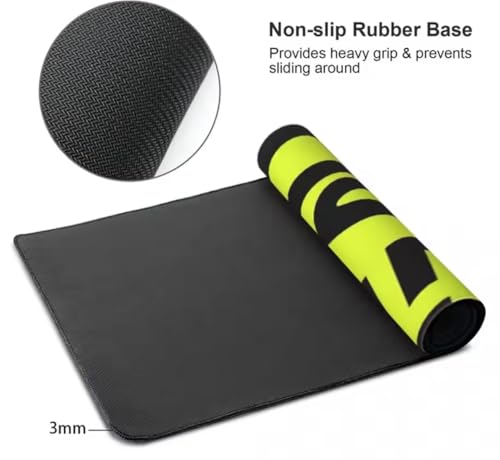 F1 LN4 LandoNorris Computer Mat for Desk (36x12Inches) Keyboard Mouse Desktop Laptop Protector - Green Blob