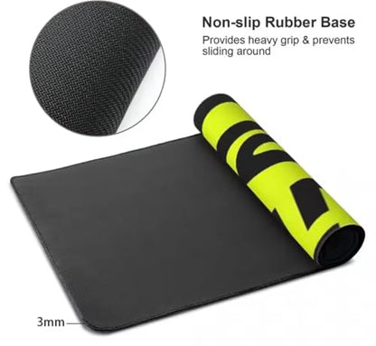 F1 LN4 LandoNorris Computer Mat for Desk (36x12Inches) Keyboard Mouse Desktop Laptop Protector - Green Blob