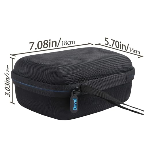 Baval Hard Case for Playstation 5 PS5 DualSense Wireless Controller | Protective Storage Box, Specifically Design for PS 5 Controller, Soft Velvet Lining, Customized Slots, Snug Fit, Black Case - color: Black Hard Case