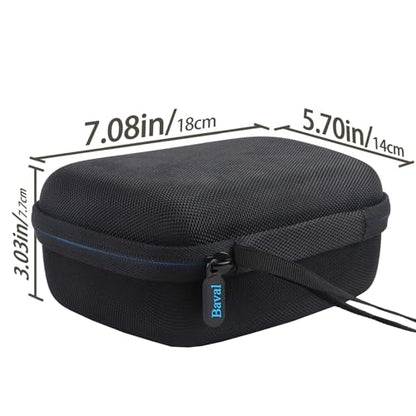 Baval Hard Case for Playstation 5 PS5 DualSense Wireless Controller | Protective Storage Box, Specifically Design for PS 5 Controller, Soft Velvet Lining, Customized Slots, Snug Fit, Black Case - color: Black Hard Case