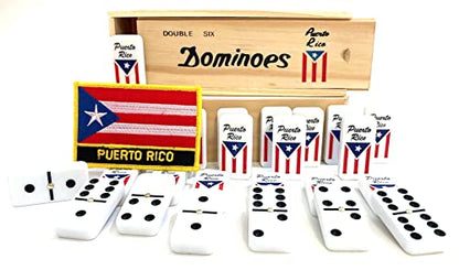 Puerto Rico Dominoes Set Gift Domino de Puerto Rico Rican Boricua Domino Adult Accessories