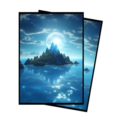 Blue Mana - MTG Card Sleeves, 104ct, Standard Size, Smooth | Perfect for Double Sleeving, Smudge Resistant Matte Back, Standard 66x92mm - Compatible with Magic The Gathering & TCG Cards - color: Blue Mana