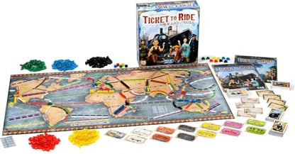 Asmodee Ticket to Ride Rails & Sails Board Game - Train Route-Building Strategy Game, Family Fun for Kids & Adults, Ages 10+, 2-5 Players, 90-120 Minute Playtime - style: Rails & Sails