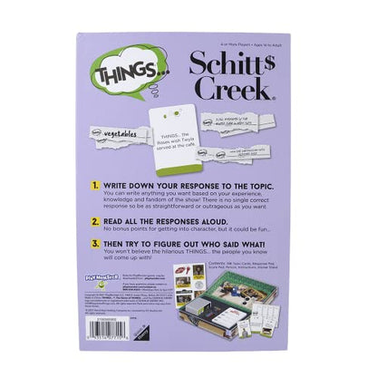 Things... Schitt's Creek — Board Game — Funny Party Game Meets Hilarious TV Show — Ages 14+ - style: Schitt's Creek Edition