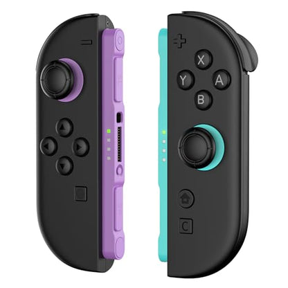 Ncanoi Controller Compatible with Nintendo Switch 2 Controllers, Wireless Replacement Controller for Switch 2, Support Rumble/Motion Controls/Mouse Mode/Gamechat - color: Purple Green