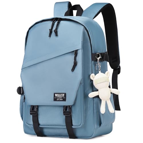 Caoroky knight College School Bag for Men Women Laptop Backpack 15.6 Inch Anti Theft Travel Daypack Large Elementary Middle High Bookbags for Teens Girls Boys Students-Large,grey - color: Grey, size: Large