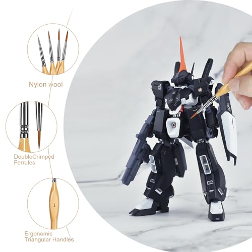 Miniature Paint Brushes Kit, Fine Detail Painting Brush Professional Tiny Paints Brush Set for Art Watercolor Oil Acrylic,Craft Models Rock Painting - size: 10PCS