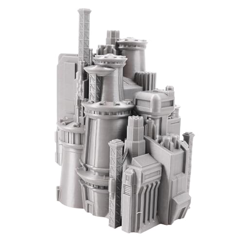 6mm Sci-Fi Cityscape Bundle 3 - Tabletop Terrain for Miniatures Games Such as Epic Battletech Adeptus Titanicus (Bundle 3) - size: Bundle 3 without Hexes