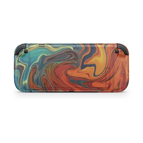 Gaming Skin Compatible with Nintendo Switch 2 Console Only - Lava Water - Premium 3M Vinyl Protective Wrap Decal Cover - Easy to Apply | Crafted in The USA by MightySkins - color: Lava Water, size: Switch 2 Console Skin Only, style: Matte Finish