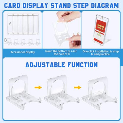 DEDC Booster Pack Protector Card Holder UV Magnetic Case MTG Display Holder Clear Cases Fit for Standard Cards Storage Protect Collectible Sports Gaming Cards (Showcase(5+5))