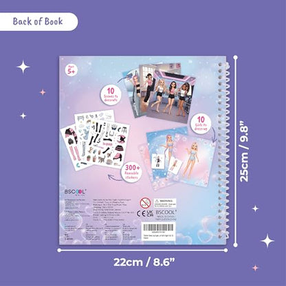 Kpop Star and I Love Fashion Designer Kit Reusable Sticker Book - color: Dress Up - K Pop Star