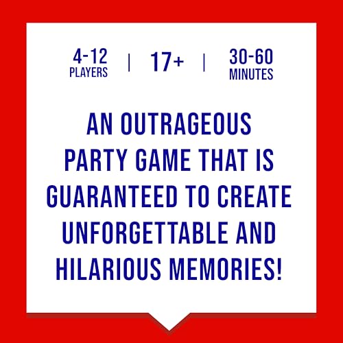 Never Have I Ever Card Game - Party Game of Poor Life Decisions - Ages 17 and Up – The Classic Viral Hilarious and Funny Icebreaker for Adults - 4-12 Players | Viral, Conversation Starter Cards; Adults ONLY; Uncover Secrets; Share Stories; Funny Icebreake