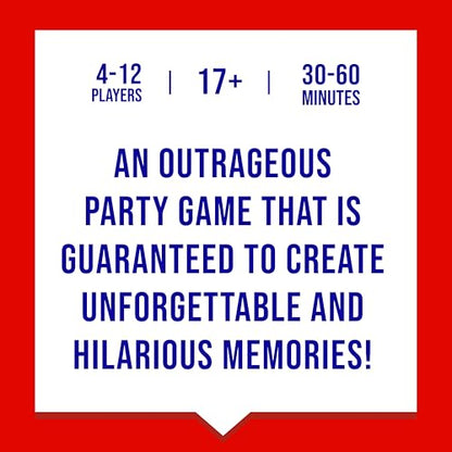 Never Have I Ever Card Game - Party Game of Poor Life Decisions - Ages 17 and Up – The Classic Viral Hilarious and Funny Icebreaker for Adults - 4-12 Players | Viral, Conversation Starter Cards; Adults ONLY; Uncover Secrets; Share Stories; Funny Icebreake