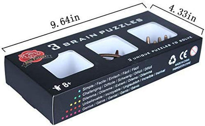 Brain Teaser Puzzle for Adults Puzzles Metal Hole Lock Adult Educational Toy Jigsaw IQ Puzzle (Ferrous) - color: Ferrous
