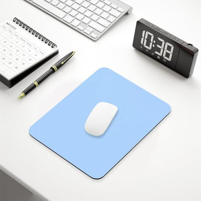 Hsurbtra Mouse Pad, Premium-Textured Square Mousepad 7 x 9 Inch, Thick 3 mm Anti-Slip Waterproof Rubber Pretty Cute Computer Mat for Office Gaming Laptop Women Kids Sky Blue - color: Sky Blue, size: Square Mousepad (7" x 9")