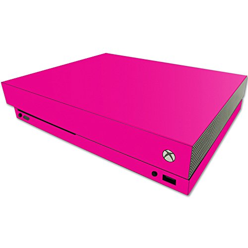 MightySkins Skin Compatible with Microsoft One X Console Only - Solid Hot Pink | Protective, Durable, and Unique Vinyl Decal wrap Cover | Easy to Apply, Remove, and Change Styles | Made in The USA