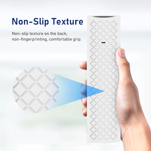 Silicone Remote Case for Hisense U8 TV Remote, ERF3A90,U7G U9G Series 4K ULED Remote Skin, Glow Green - color: WHITE