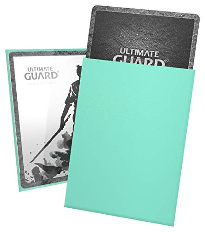 Ultimate Guard Katana Card Sleeves: 100 Standard Size TCG Sleeves, 66 x 91mm, Turquoise Back, Tournament Quality, No PVC & Acid-Free, High Clarity - color: Turquoise, size: Standard Size (66 x 91mm)