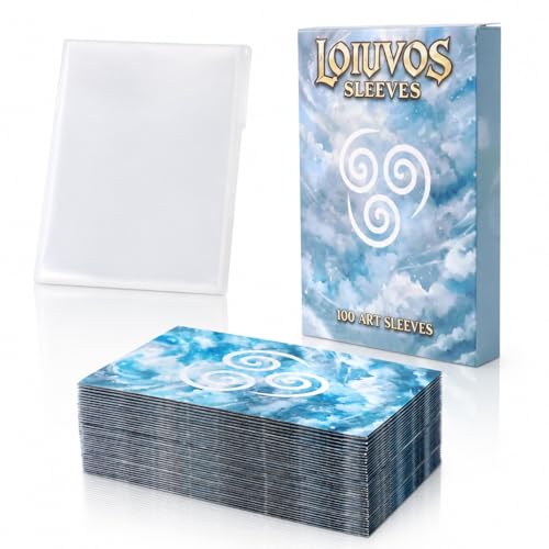 MTG Card Sleeves, Air Style with Extra 100 Perfect Fit Inner Sleeves | Textured Matte Back, Double Protection, Standard Size - style: Air