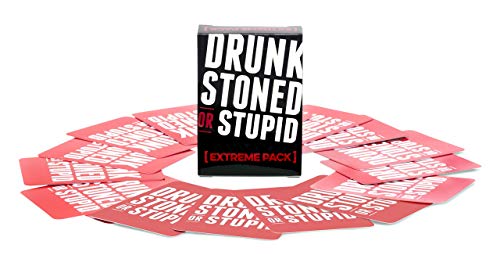 Drunk Stoned or Stupid: Extreme Expansion Pack | 50 NEW Prompt Cards, Who's Most Likely To, Party Game - style: Extreme Expansion Pack