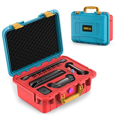 STARTRC GAMES Hard Carrying Case for Nintendo Switch 2, Professional Deluxe IP67 Waterproof, Soft Lining Hard Travel Case for Nintendo Switch 2 Console Pro Controller & Accessories (Blue & Orange) - color: Blue and Orange